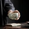 Taza Arhat con patrón Xiangyun de horno Ru de Jiuhuan Taza de té para el hogar Taza de té de porcelana Ru de alta gama Juego de té Kung Fu Taza Maestra Taza Individual