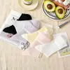 Meias Femininas Ultra-finas de Seda Cristal com Ruffles de Gaze Nuvem Estilo Japonês Meia de Cano Médio 10A Antibacteriana Malha Individual Meia de Cano Médio