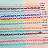 Cadena Colorida Acrílica Hebilla Única 13*8mm Larga 50cm Cadena Colorida Sólida Cerrada Accesorios para Bolsas de Juguetes de Joyería DIY