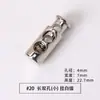 Hebilla de resorte de metal, hebilla de cuerda de doble orificio, hebilla de ajuste, hebilla de aleación redonda, accesorios, hebilla elástica de un solo orificio, hebilla de nariz de cerdo de mina