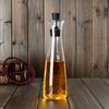 Botella pequeña de aceite de sésamo botella de vinagre suministros de cocina vidrio a prueba de fugas bote para controlar el aceite 500ml botella de salsa de soya se puede fijar LOGO