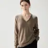 Otoño/Invierno 2026 Nuevo Cachemir para Mujer Cuello en V Flecos Capa Base Estilo Elegante Holgado Adelgazante Ribete de Piel Top para Mujer