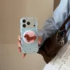 Fondo azul con puntos rojos, diseño de salchicha, funda de teléfono magnética para iPhone 18 Pro Max, también apta para 16 Pro y 17 Pro