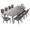 Mesa de conferencias, mesa larga, diseño simple y moderno, adecuada para salas de conferencias pequeñas, escritorios de oficina largos, mesas de entrenamiento y mesas y sillas de lectura