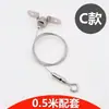 Lámpara de Gancho Ajustable Cable de Acero Colgador de Cuadros Código Colgante Línea de Colgar Placa Redonda Montaje en Techo Cesta de Flores Gancho Colgador para Carteles