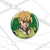 Broche de desenho animado de Jojo's Fantastic Adventure com laser, tamanho 58-75mm.
