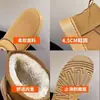 Invierno 2025 Nuevo Comercio Exterior Talla Grande Sin Cordones Forrados de Felpa Engrosados Calientes Botas de Nieve Casuales Versátiles Zapatos de Algodón para Mujer