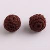 20mm cor feito à mão crochê lã contas de madeira bola de crochê bola de madeira lã acessório de brinquedo para dentes atacado