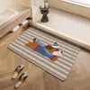 Tapetes de Chão Domésticos de Desenho Animado Dachshund para Entrada de Banheiro e Tapetes de Vaso Sanitário, Resistentes a Manchas, Fáceis de Cuidar, Tapetes Impermeáveis e Resistentes ao Desgaste