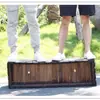 Jardinera Grande de Madera Maciza para Exteriores Macetero para Flores de Exterior Caja de Plantas Rectangular Maceta para Verduras de Balcón Maceta de Madera Madera Anticorrosiva