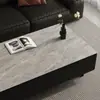 Mesa de centro de pizarra imitación mármol, tapete para mesa, impermeable y a prueba de aceite, de alta gama, lujo ligero, protección para la encimera del televisor de la sala de estar