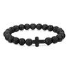 Pulseira de Contas de Olho de Tigre Obsidiana Popular Europeia e Americana Processamento de Joias e Fabricante de Customização Pulseira de Cristal de Pedra Natural para Homens e Mulheres
