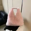 Bolso de Hombro de Felpa de Gran Capacidad para Otoño e Invierno para Mujer 2026 Nuevo Bolso de Hombro Bolso para el Trabajo Bolso Tote Casual