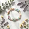 Pulsera Popular Transfronteriza de Macarrón Cerámico con Forma de Estrella de Mar y Caracola, Pulsera Elástica de Cuentas Estilo Océano con Conchas para Mujer