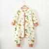 Saco de dormir infantil primavera e outono algodão macacão com pernas para bebê anti-chute para bebê menino e menina roupa de casa