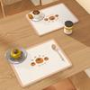 Jogo Americano de Couro PU Personalizado Estampa DIY Logo Impresso Base de Mesa Mat Isolante Térmico Hotel Jogo Americano Ocidental Presente Personalizado