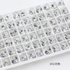 Taladro para uñas Dongzhou, blanco, con base puntiaguda mixta, accesorios de bricolaje, taladro de cristal rojo para Internet, taladro para uñas súper flash