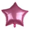 Globo de aluminio con forma de estrella de cinco puntas de 5 pulgadas, tablero de luz monocromático, decoración para fiestas, bodas y cumpleaños, globo de aluminio