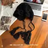 Gorro Turbante de Ganchillo Rojo Hueco Estilo Jing Tian para Mujer, Nuevo Sombrero de Punto con Borlas Estilo Étnico para Circunferencia de Cabeza Grande