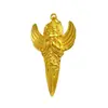 Retención de Color Alta Arena Dorada Antigua Deidad Guardiana del Tíbet Garuda Sabiduría Garuda Vajra Mazo Colgante Accesorios Joyería