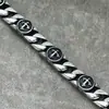 Pulsera Popular de Acero de Titanio con Cruz para Hombre, Transfronteriza Europea y Americana Más Vendida, Hip-Hop Elegante, Versátil, Moderna y Dominante