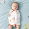 Saco de dormir anti-golpes para bebé, bolsa de algodón puro, toalla, bolsa para dormir tranquilo de bebé, toalla para envolver recién nacido, colcha fina de primavera y verano