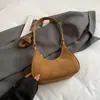 Bolsa Nicho Maillard Feminina 2025 Novo Outono e Inverno Estilo Coreano Fashion Versátil Bolsa de Ombro Estilo Estrangeiro Bolsa Transversal para Trabalho
