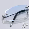 Gafas para Miopía con Acabado de Titanio Puro para Hombres con Graduación de 75/100/150/200/250/300/500 Grados, Gafas Fotocromáticas sin Montura