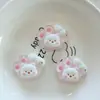 Placa de Oso Transparente Accesorios de Resina Material Hecho a Mano DIY Pegamento para Crema de Cabello Funda de Teléfono Móvil Pegatina para Refrigerador Flor Decorativa para Zapatos
