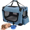 Fábrica de Origen Transportadora para Mascotas Caja para Mascotas, Perrera Mediana y Grande, Bolso Portátil para Gatos, Caja Plegable para Mascotas de Exterior de Gran Capacidad