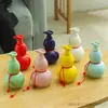 Calabaza de Cerámica Pequeña Lata de Té Lata Sellada Mini Botella de Polvo Píldoras y Ungüentos de Medicina China Embotellados con logo