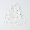 Roupa com Proteção Solar para Bebê Verão Fina Respirável Algodão Puro Camisa para Ar Condicionado de Bebê Roupa com Proteção Solar Infantil para Meninos Casaco de Primavera e Outono