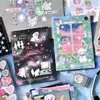 Livro de Adesivos de Filme Glitter Autoadesivo Infeel.Me, Paraíso Desvanecente, Livro de Adesivos para Material de Diário Estilo Ins