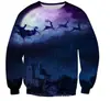 Suéter Halloween 2023 popular de venda quente transfronteiriça moda solto versátil casual gola redonda