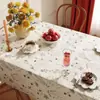Toalha de Mesa de Luxo Leve de Alta Qualidade Impermeável e à Prova de Óleo Estilo Retro Americano Dopamina Tapete para Mesa de Jantar Estilo Ins Toalha de Mesa para Mesa de Centro