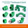 Conexões de Termofusão para Tubo PPR Cotovelo 1/2 Polegada 3/4 Polegada 1 Polegada Conector de Plástico Tampa de Tubo PPR Tê de Passagem Plena Tubo de Água Quente