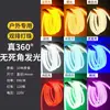Tira de Luz LED Redonda, Ultra Brillante, Resistente al Agua para Exteriores, para Ambiente de Patio, Uso Comercial, Luz Cálida, Tira de Luz de Alto Voltaje Directo 220V