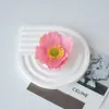 Flor de amapola cabeza de flor artificial flor de seda ramillete sombrero ropa flor artificial accesorios material hecho a mano decoración corona tocado