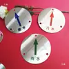 Sinalização de Água da Chuva e Esgoto, Placas de Estampagem Resistentes à Corrosão, Placas de Advertência de Tubulação de Abastecimento de Água, Marcadores de Rota de Cabo de Aterramento de Aço Inoxidável