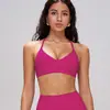 Top de yoga escovado de novo estilo transfronteiriço para mulheres, sutiã esportivo com gola halter, absorvente de choque, secagem rápida, adequado para corrida, fitness e yoga