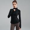 Jaqueta de Yoga Primavera, Outono e Inverno Top de Yoga Corrida Fitness Gola Alta Ajustada Jaqueta Esportiva