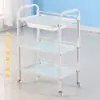 Carrito de Peluquería Carrito de Herramientas para Salón de Belleza Carrito de Almacenamiento de Snacks Carrito de Manicura Estante Móvil con Ruedas