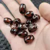 Contas Dzi de Três Olhos Pretas e Vermelhas, Contas de Arroz, Contas Soltas de Jade, Ágata Oval, Contas Cilindricas Passepartout, Acessórios para Joias, Contas de Jade