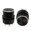 Yingzhi Recomienda el Interruptor Giratorio Circular de 6 Posiciones y 5 Velocidades, Interruptor de Perilla Multipolar Multivelocidad Ya3F05 con Aluminio Negro