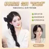 Peluca Trenzas con Cola de Caballo, Pinza de Lazo, Trenzas Retorcidas, Trenzas Largas, Peluca de Trenzas Estilo Coreano Realista Natural Celebridad de Internet