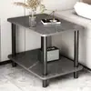Mesa pequena, mesa lateral de sofá, mesa de centro, design moderno simples para apartamentos pequenos, mesa quadrada pequena simples para quarto e sala de estar, mini mesa de armazenamento