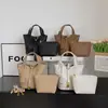 Bolsa Balde Portátil Simples Versátil Nova Primavera Estilo Coreano Ins Bolsa Transversal Feminina para o Trabalho Bolsa de Ombro Estilo Ocidental