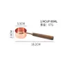 Juego de Tazas y Cucharas Medidoras Juego de Cucharas y Tazas Medidoras de Madera de Nogal Juego de Ocho Piezas de Cucharas Medidoras Doradas Rosadas Herramientas para Hornear