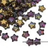 Contas Coloridas Galvanizadas em Vidro Estrela de Cinco Pontas Contas em Fio Contas Soltas Artesanal DIY Pulseira Colar Pulseira Acessórios de Joias Materiais Atacado