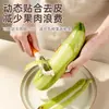 Cuchillo pelador multifuncional para uso en cocina, pelador de patatas y frutas con hoja de acero inoxidable, raspador de frutas y verduras